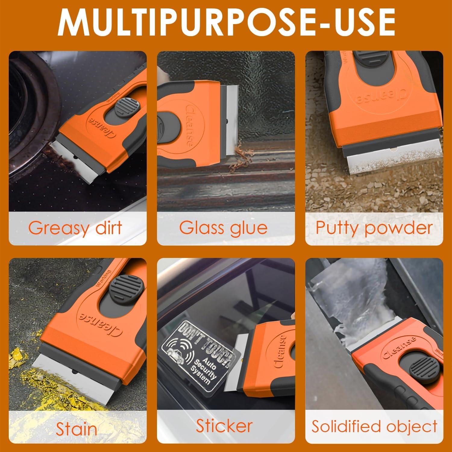 Raspador de Cuchillas Cleanse con 15 Cuchillas Extra - Limpieza Multi-Superficie