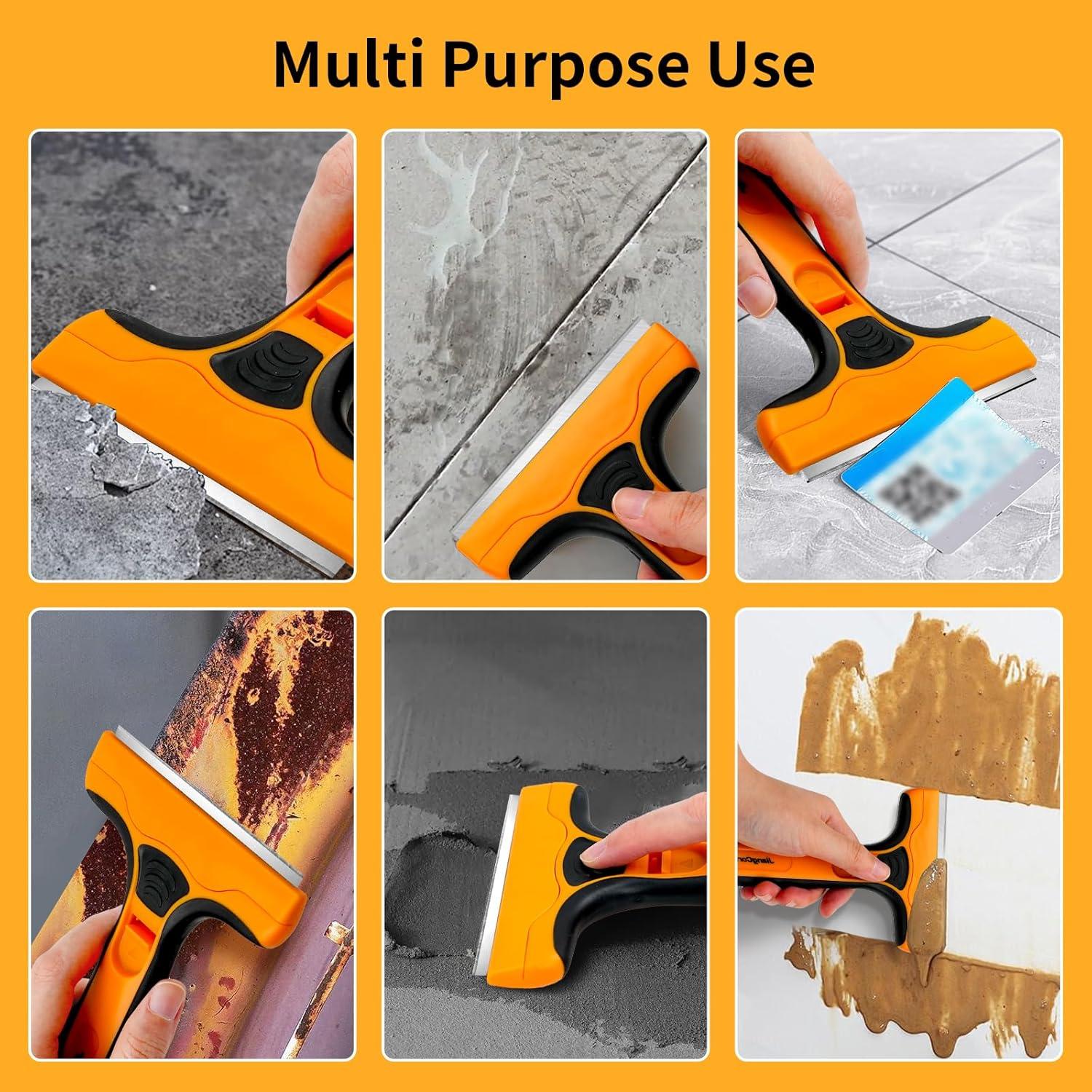 Raspador de Cuchilla Ancha JiangCore 10,16 cm con 15 Cuchillas