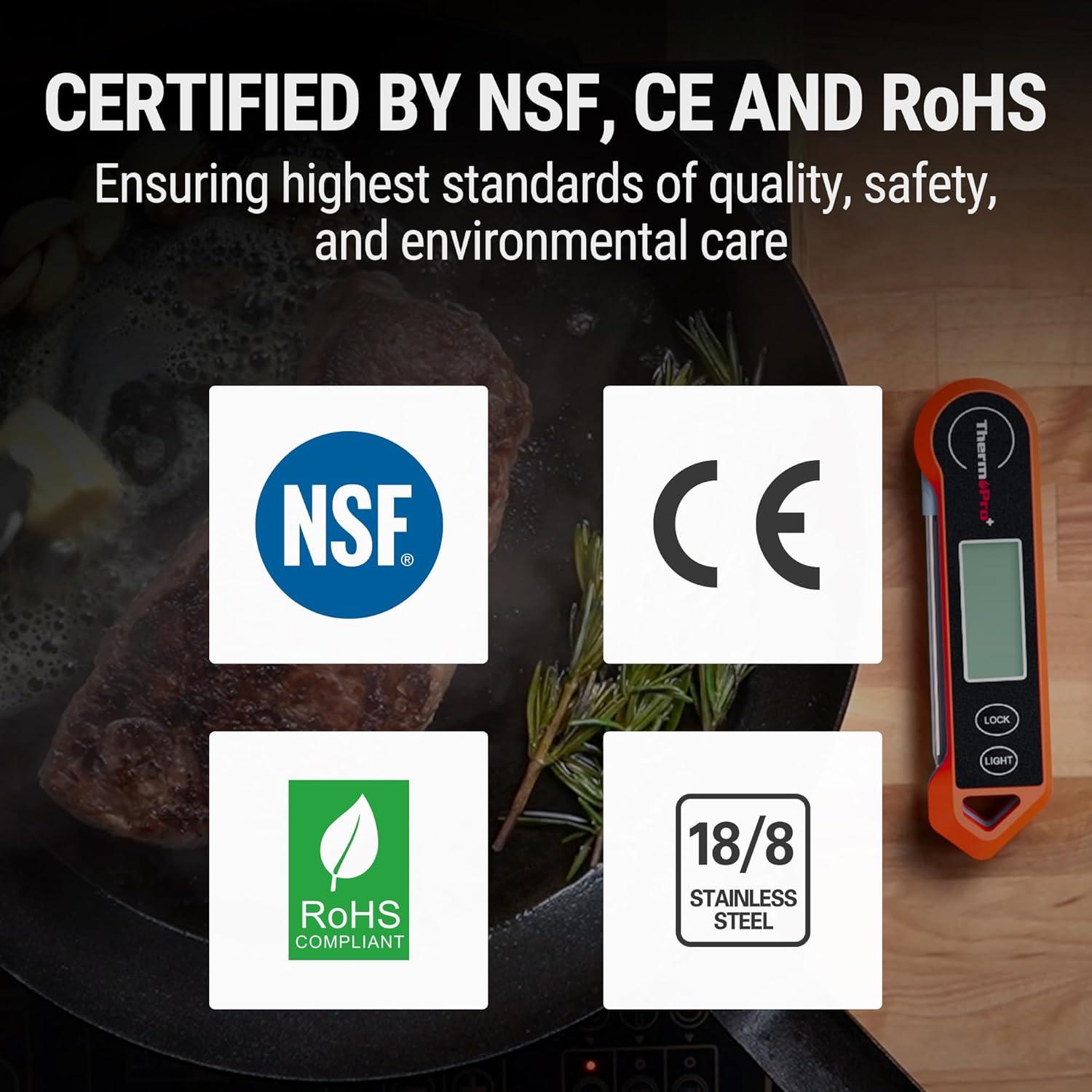 Termómetro Digital de Carne ThermoPro TP19H Retroiluminado