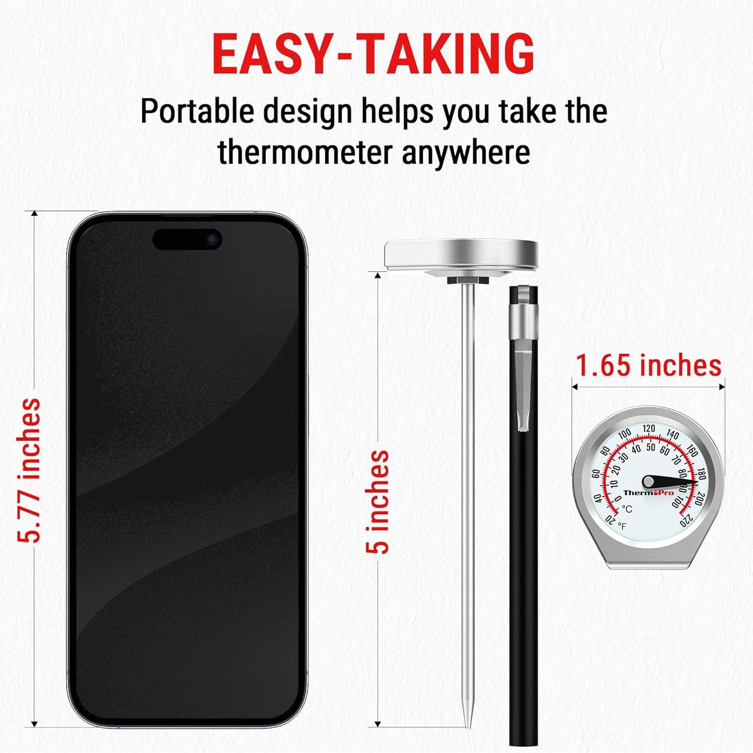 Termómetro de Carne Analógico ThermoPro APT418-1 12,7 cm