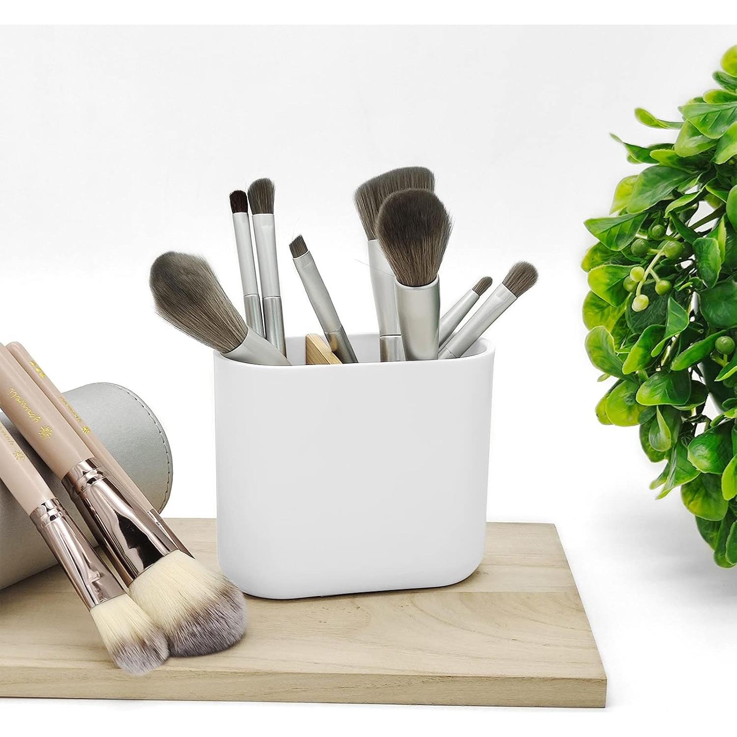 Soporte para Cepillos de Dientes Cerpourt Blanco 2 Compartimentos