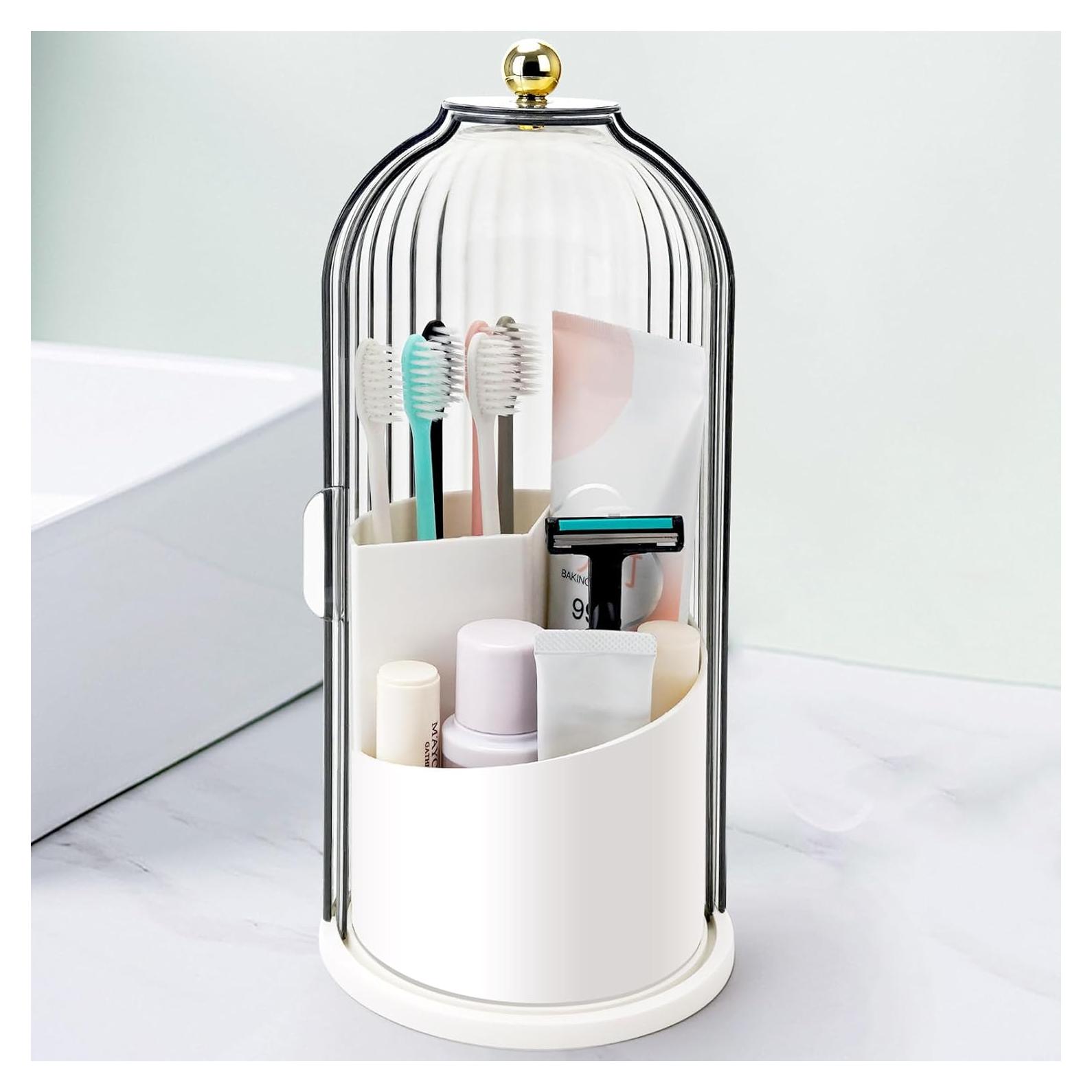 Soporte para Cepillos de Dientes QIYVLOS 3 Ranuras Blanco