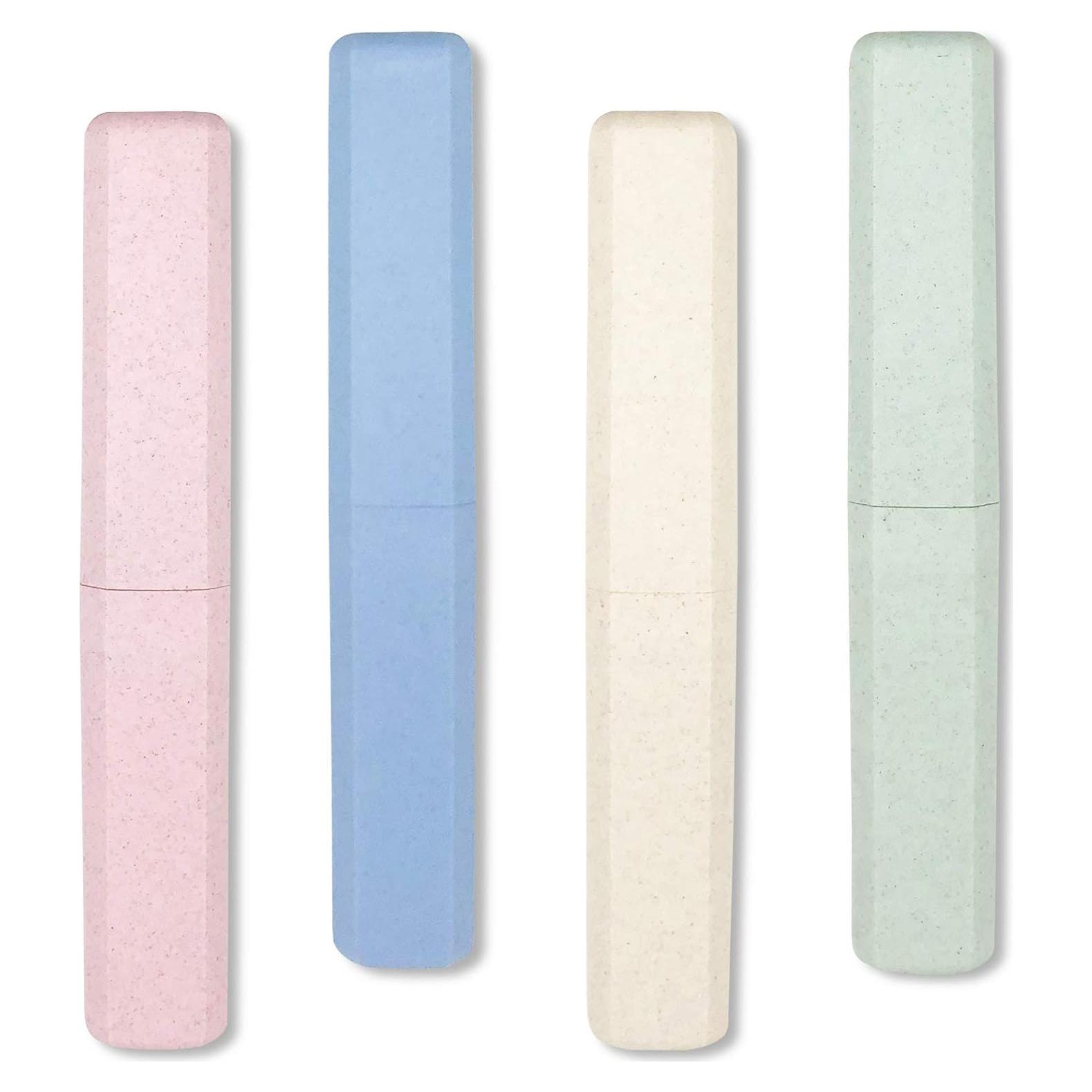 Estuche de Cepillo de Dientes Portátil Mulbozy 4 Piezas