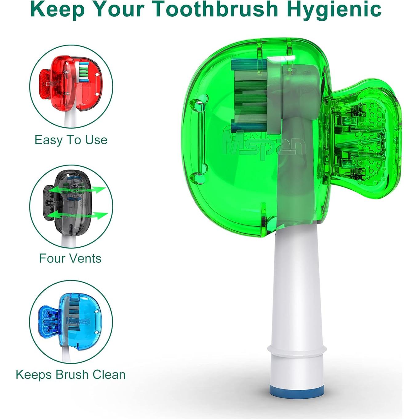 Cubierta de Cabezal de Cepillo de Dientes Mspan - Estuche Protector