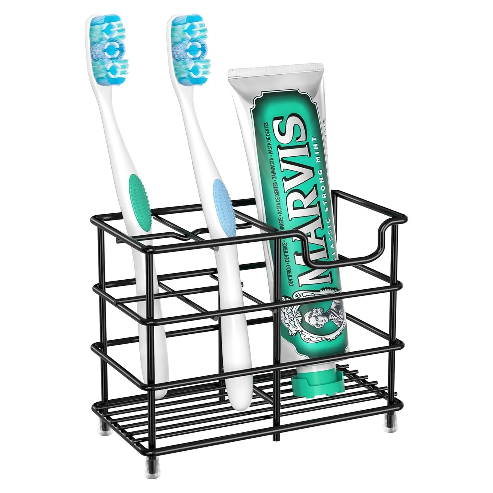 Soporte para Cepillos de Dientes HBlife Acero Inoxidable Negro