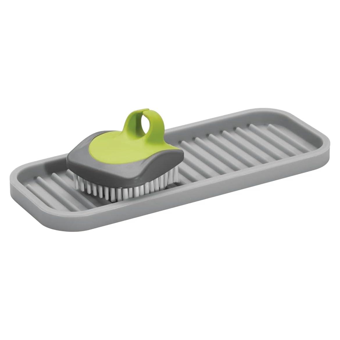 Bandeja de Fregadero Silicona iDesign 63883 Gris 22.86x8.89cm