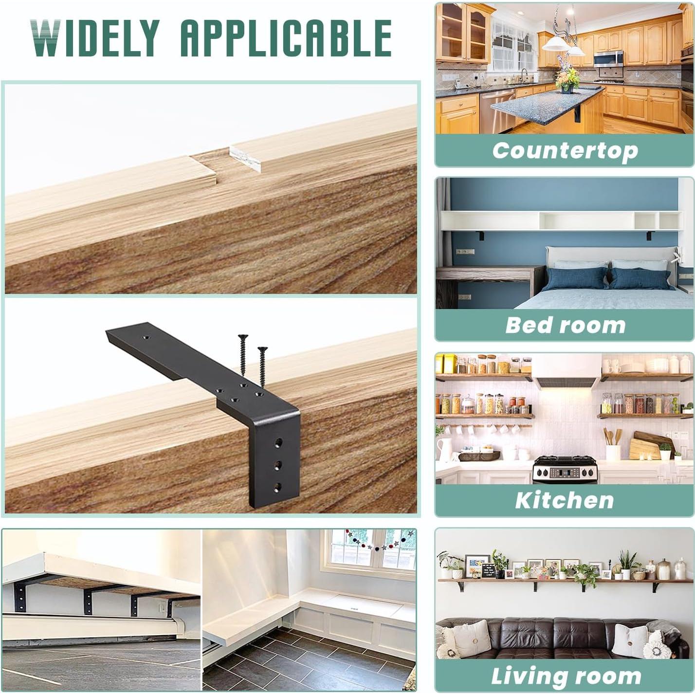 Soportes de Encimera WINKER 14" Negro 2 Pack Pesado