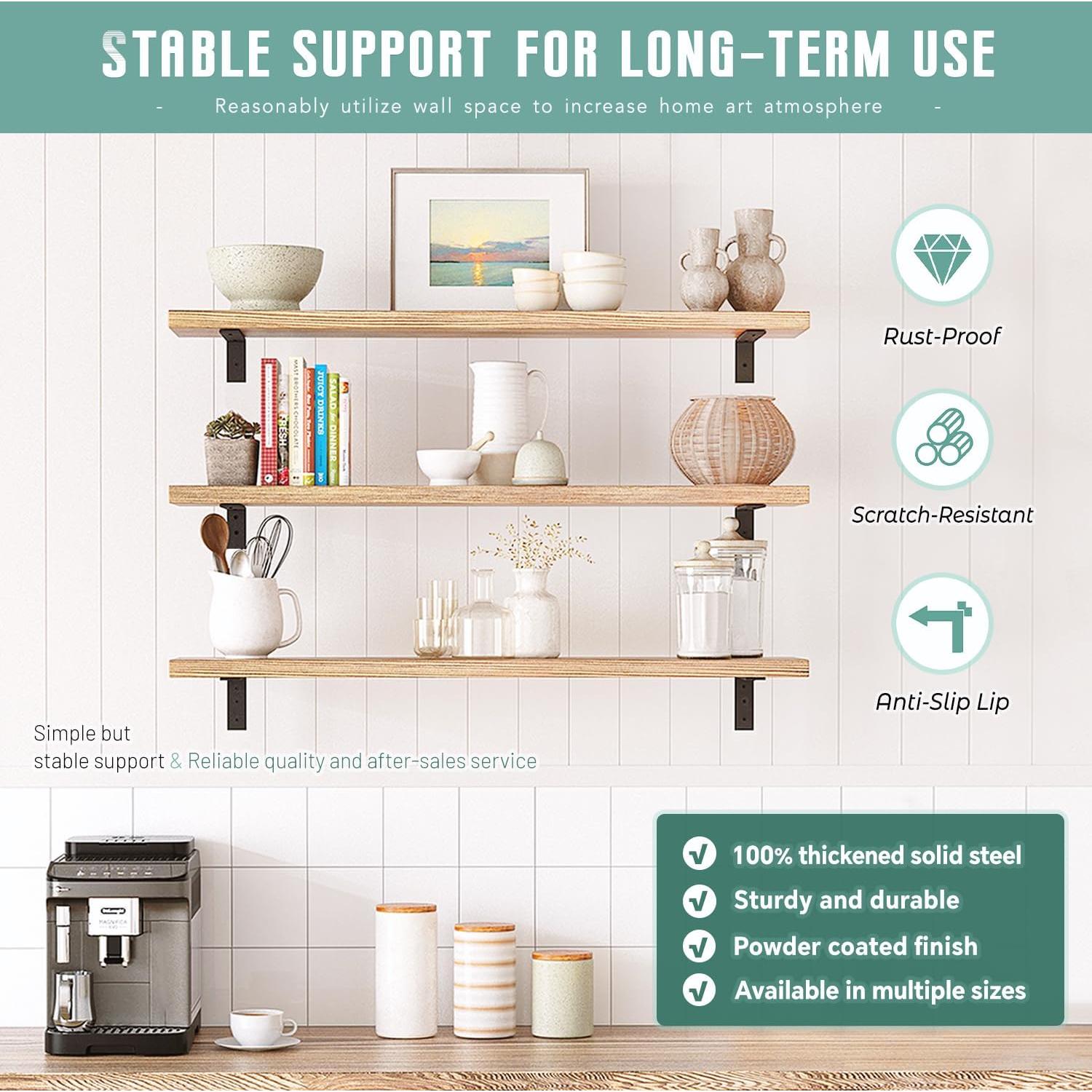 Soportes de Encimera WINKER 14" Negro 2 Pack Pesado