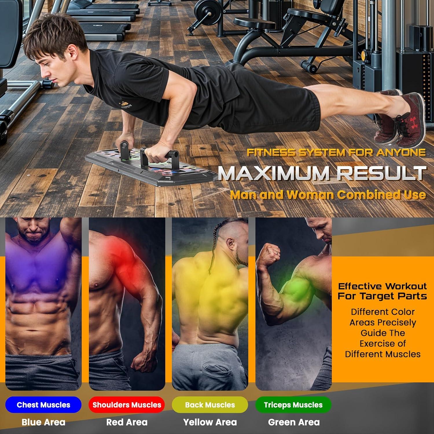 Tablero de Flexiones 20-en-1 ChoiceCart con Accesorios