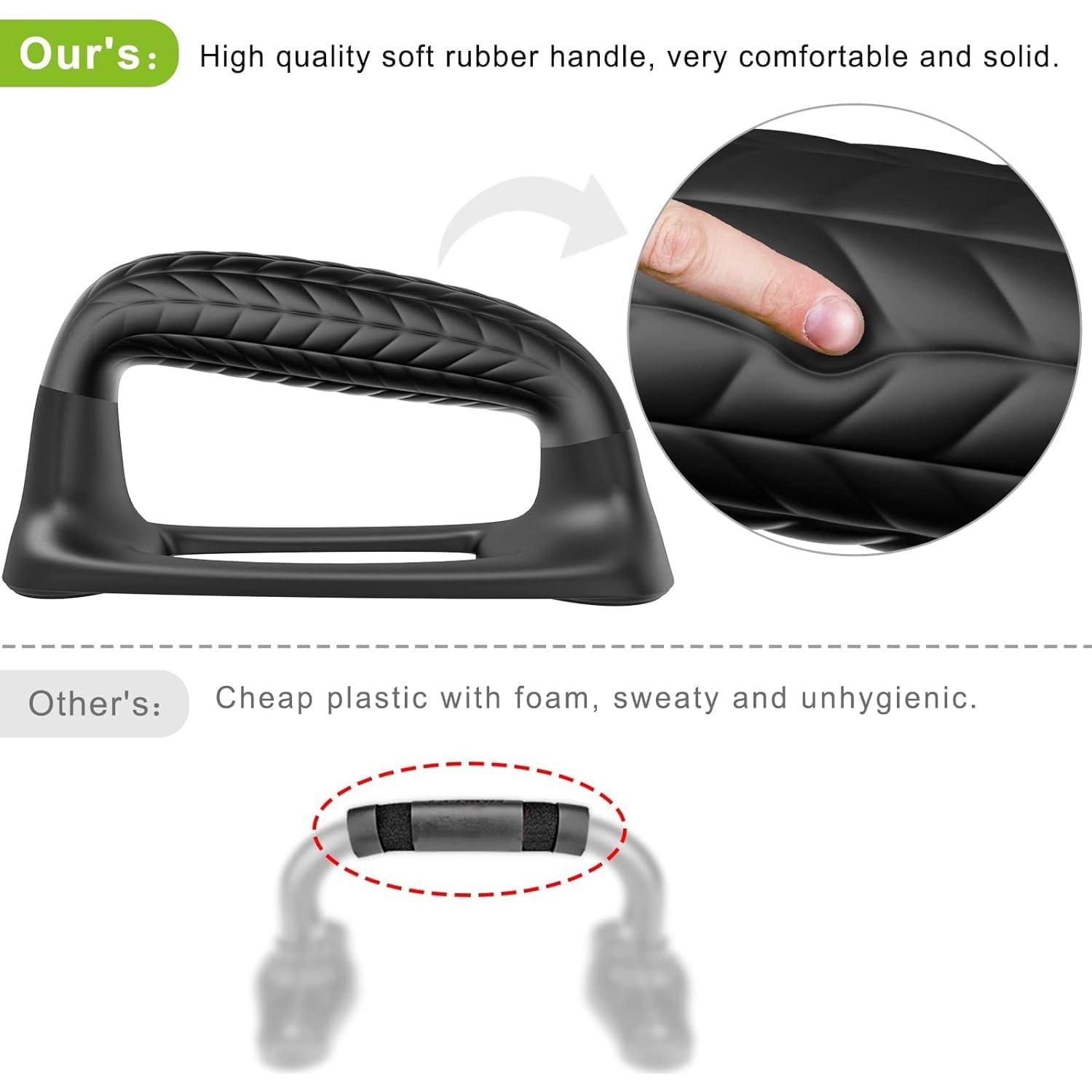 Barras de Flexiones SELEWARE con Mango de Goma 500 lbs