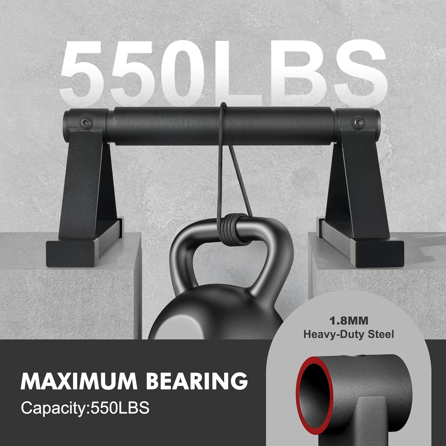 Barras de Flexiones Airogym de Acero Antideslizantes 600 lbs