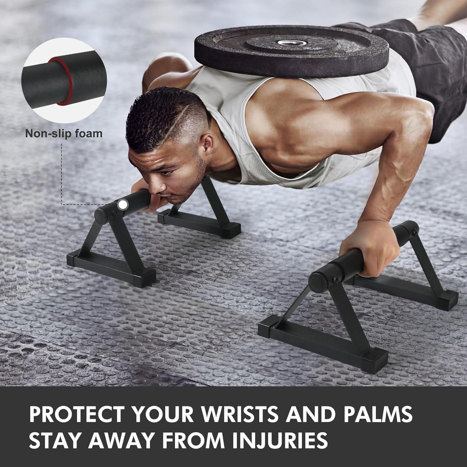 Barras de Flexiones Airogym de Acero Antideslizantes 600 lbs