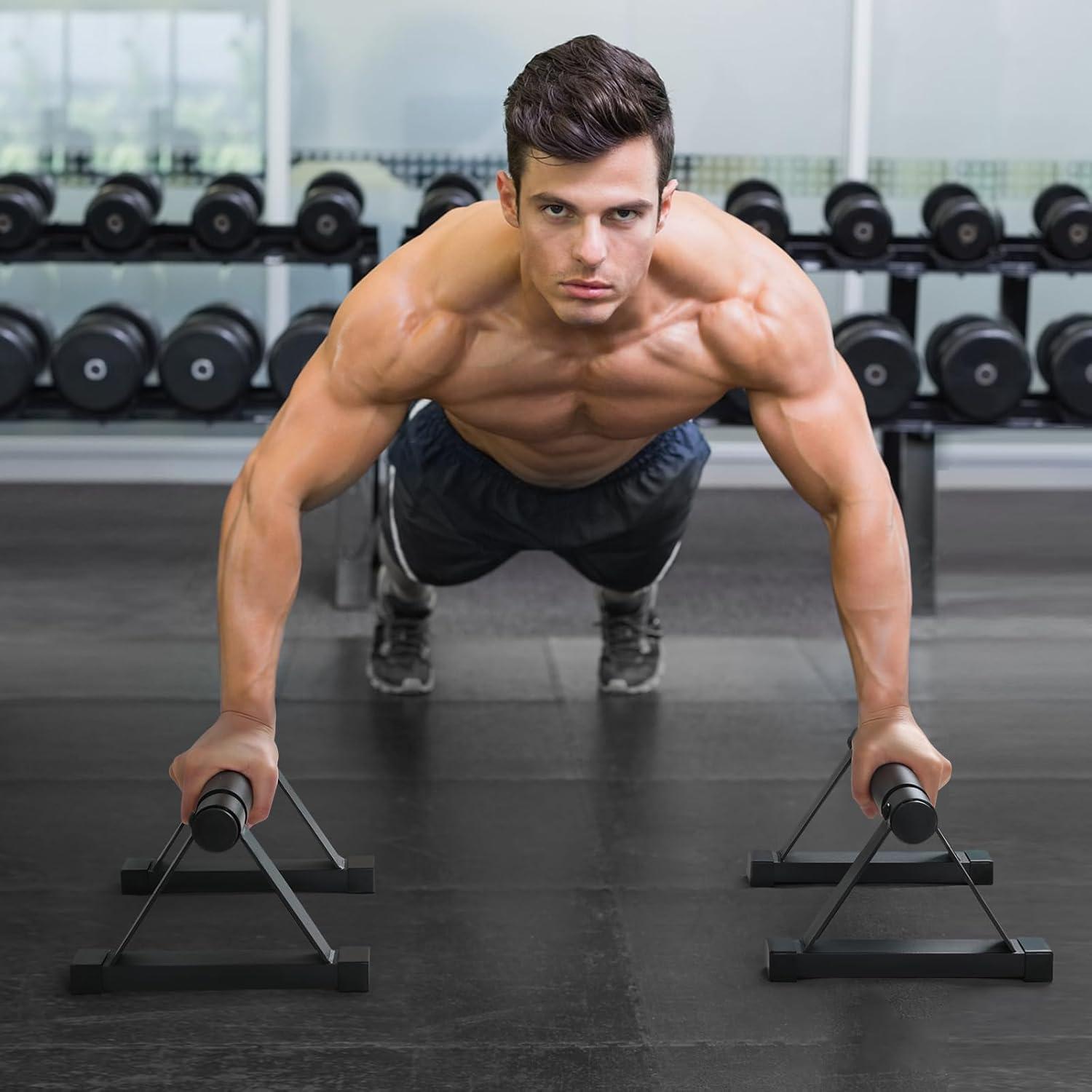 Barras de Flexiones Airogym de Acero Antideslizantes 600 lbs