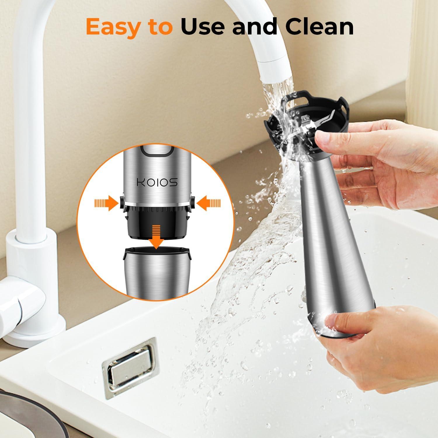 Batidora de Inmersión KOIOS 5 en 1 1100W Acero Inoxidable