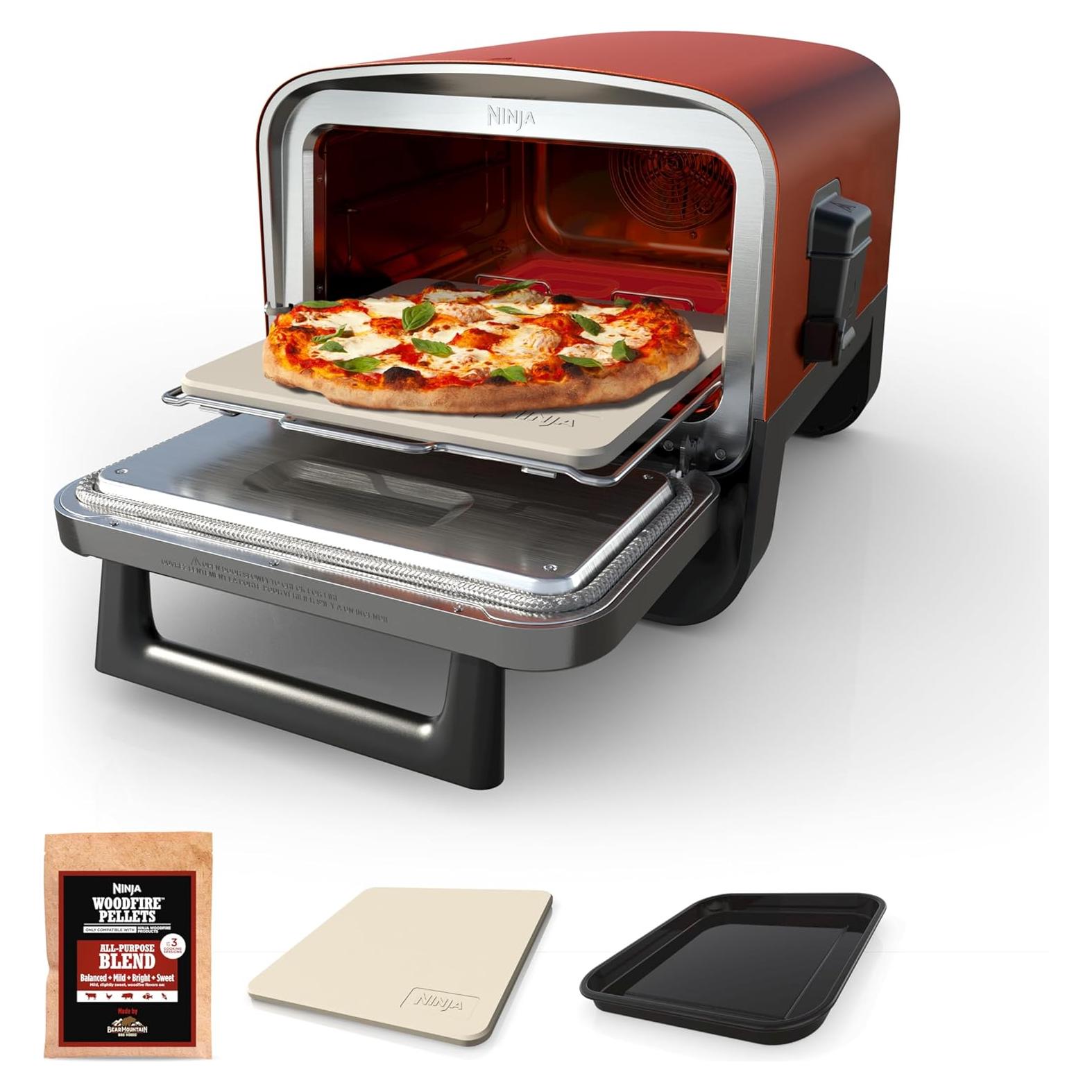 Horno de Pizza Ninja Woodfire 8-en-1 Eléctrico 371°C