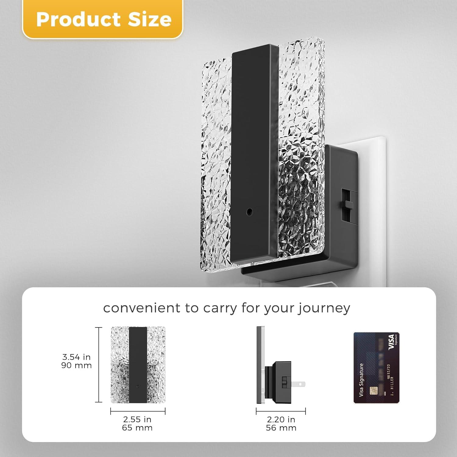 L LOHAS LED Luz Nocturna Regulable Enchufable 2 Unidades 3000K