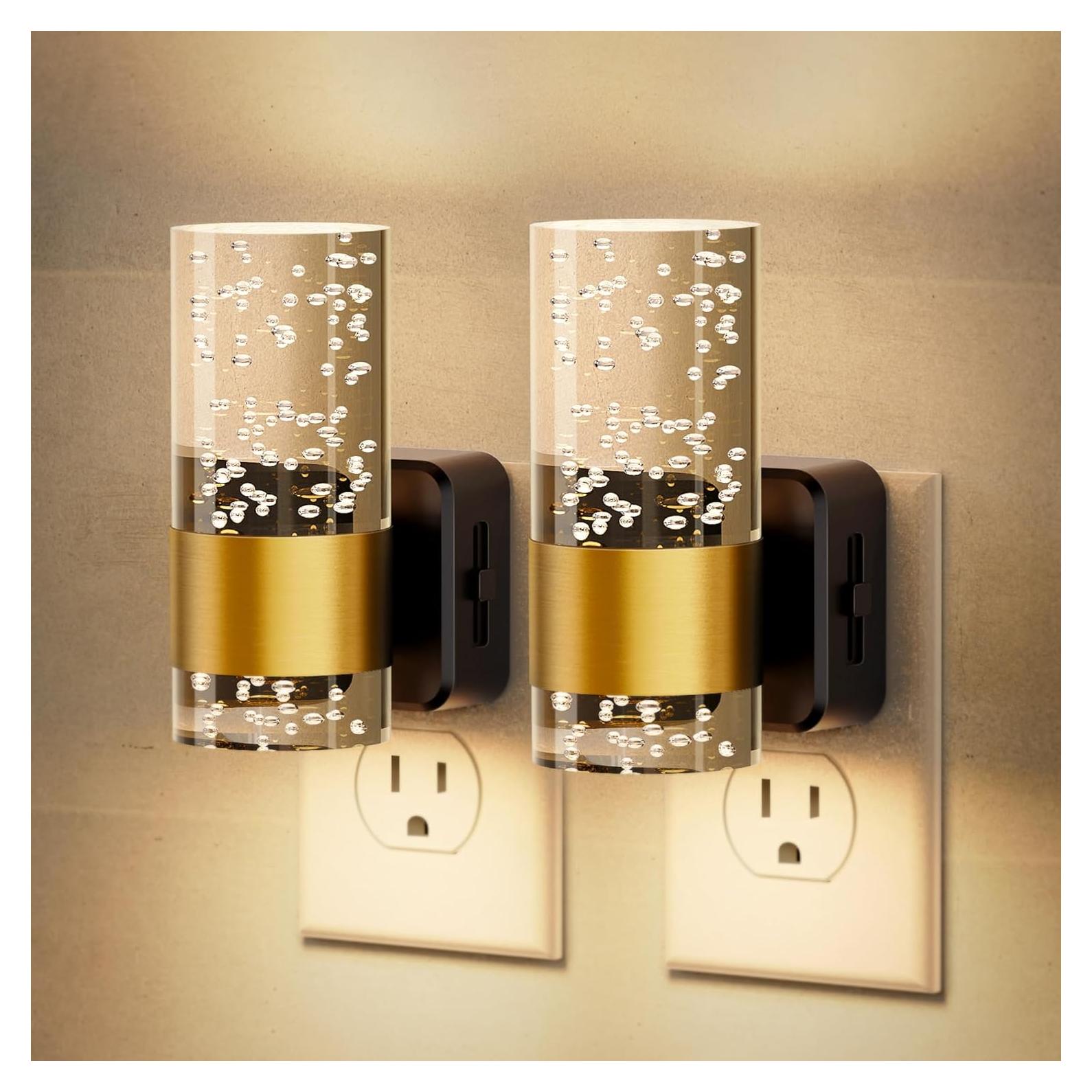 Luz Nocturna LED JandCase 3000K Regulable 2 Paquete