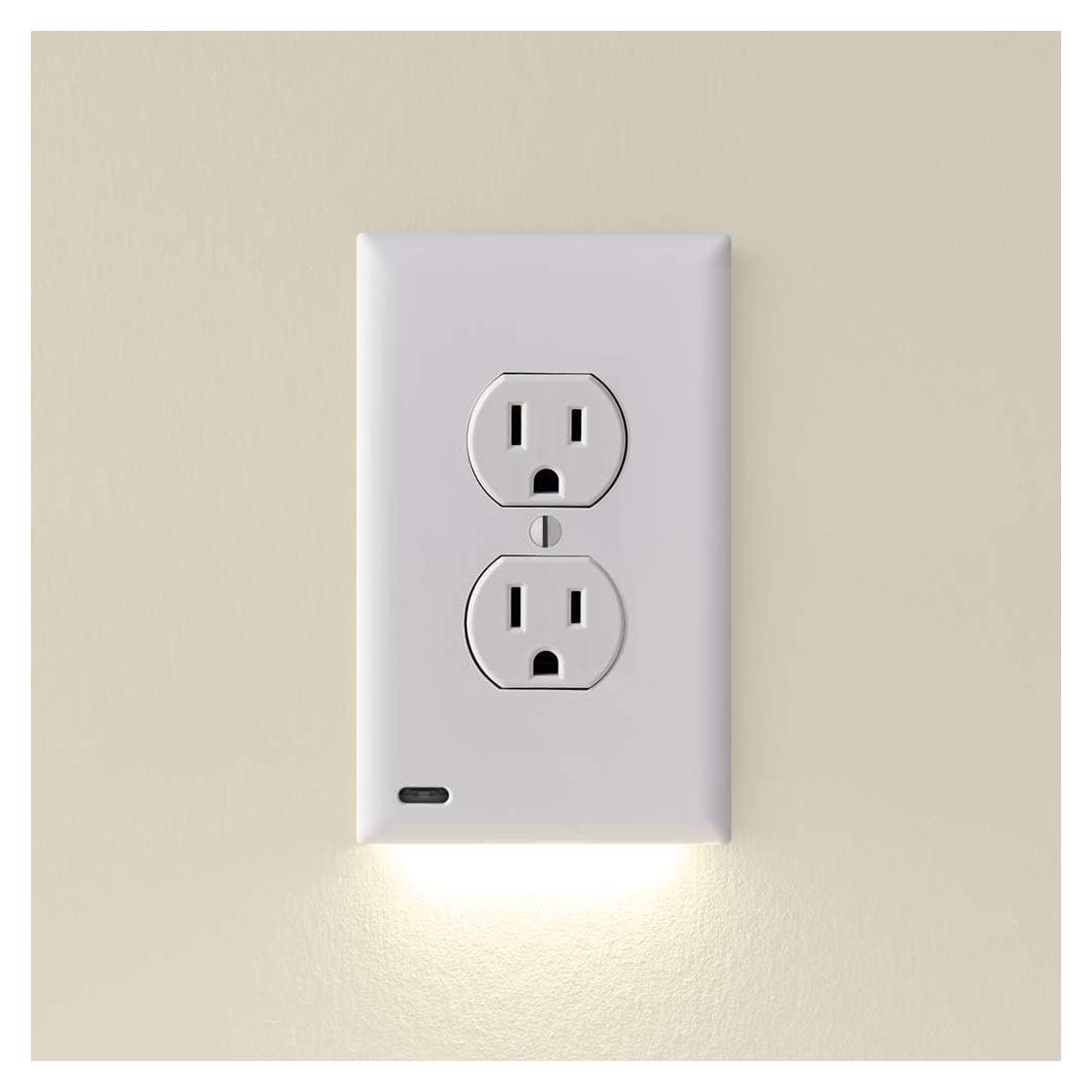 Paquete de 3 Placas LED SnapPower GuideLight Doble Blanco