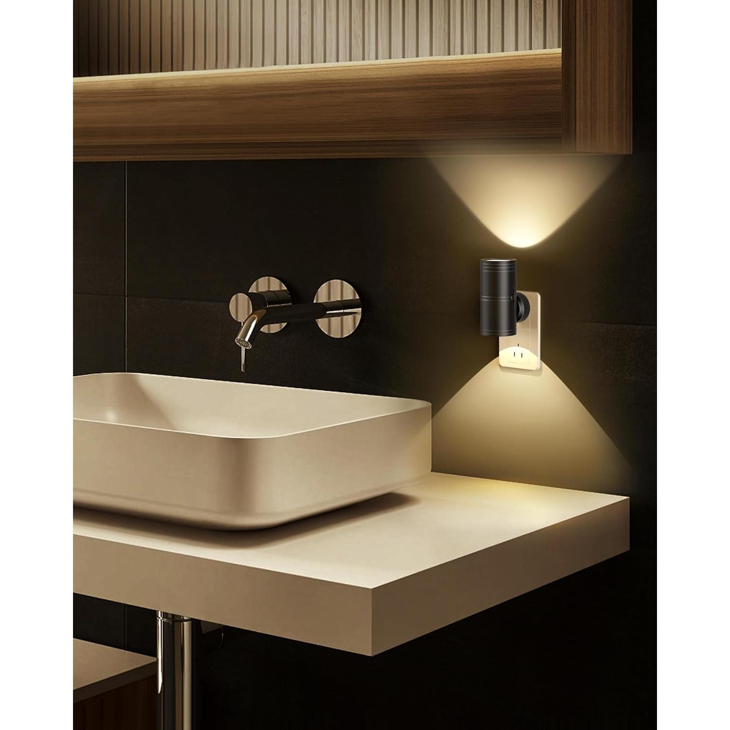 Luz Nocturna LED Regulable Likelgn, Paquete de 2, 3000K