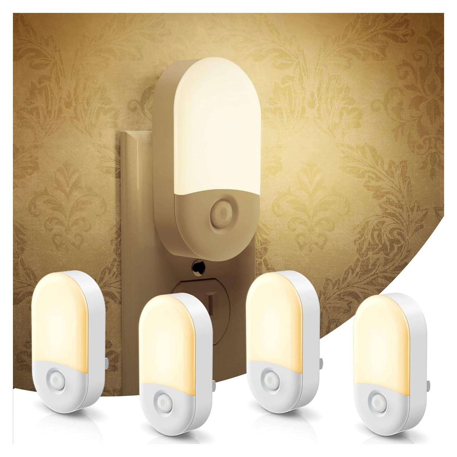 Luz Nocturna LED Enchufable LOHAS 4 Paquete 30/60LM 3000K