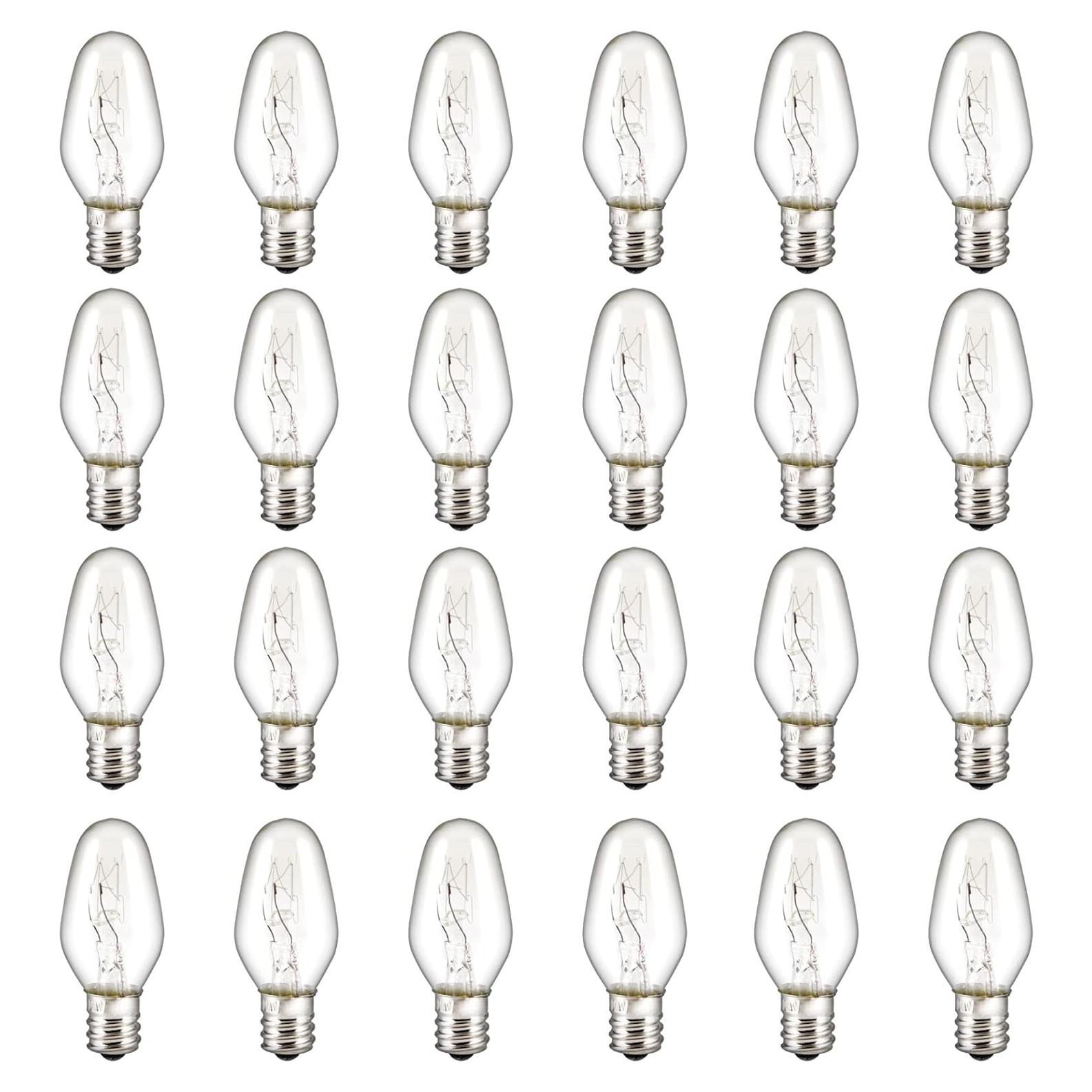 Paquete 24 Bombillas C7 E12 15W Regulables LinMiFo