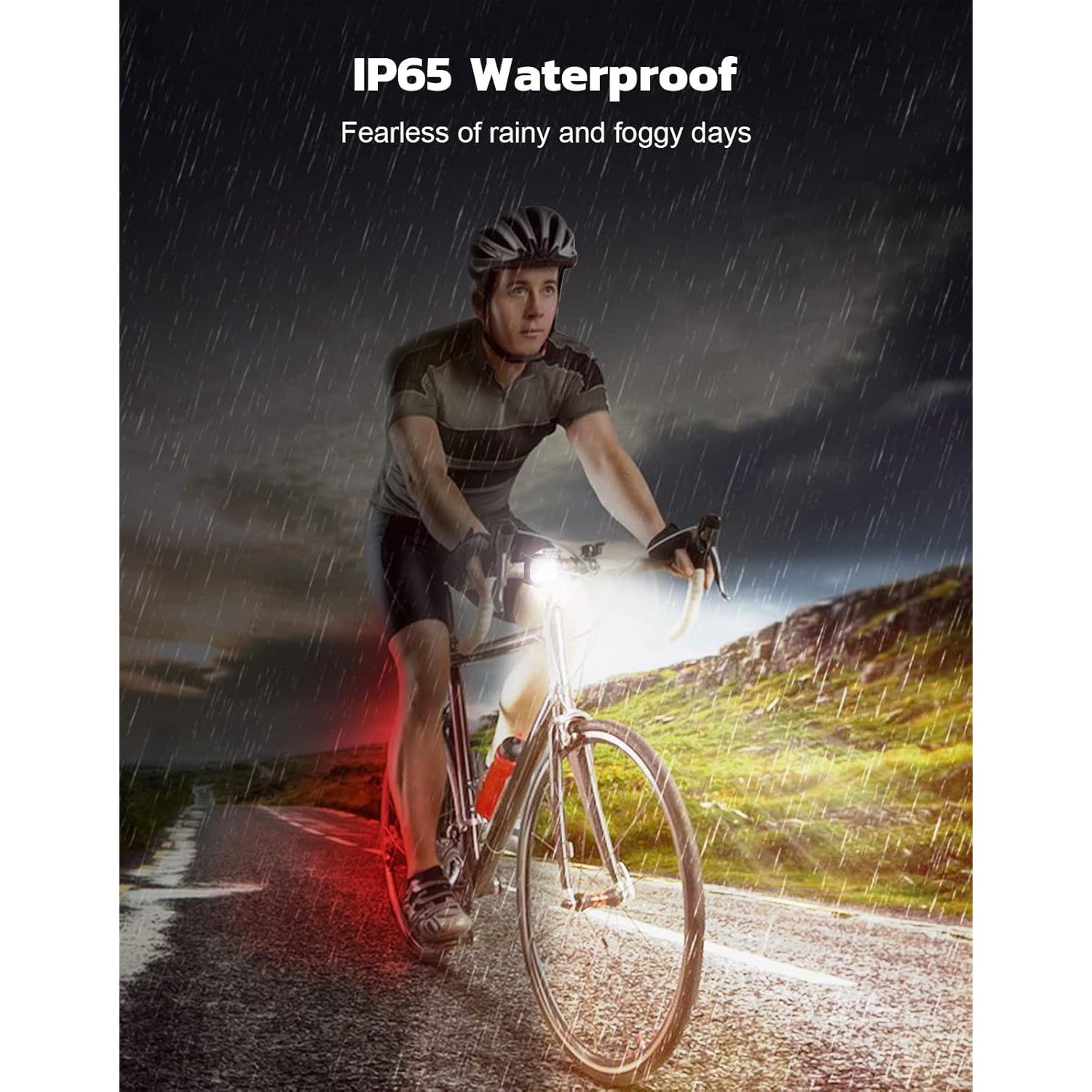 Luces de Bicicleta Recargables Zewdov Q5 IP65 4+6 Modos