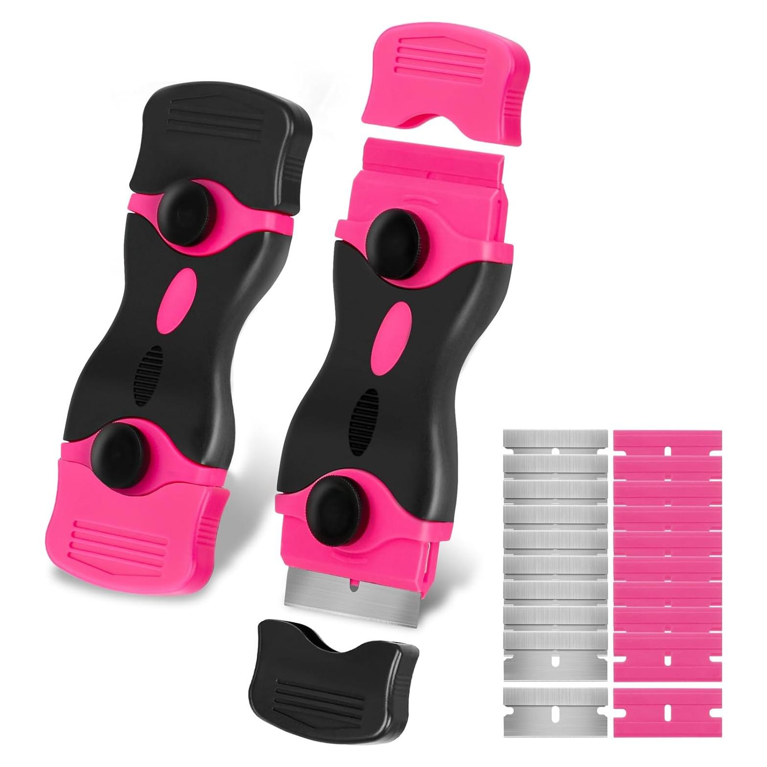 Raspador de Cuchillas 2-en-1 THINKWORK Rosa - 2 Piezas