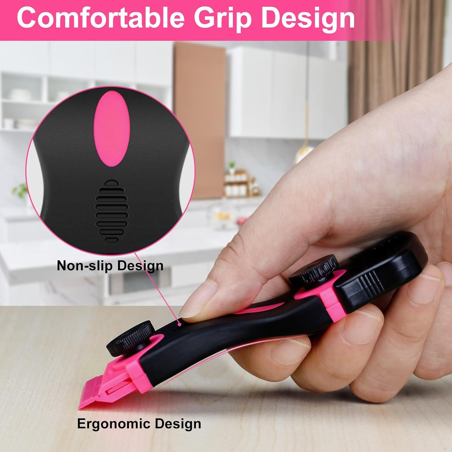 Raspador de Cuchillas 2-en-1 THINKWORK Rosa - 2 Piezas