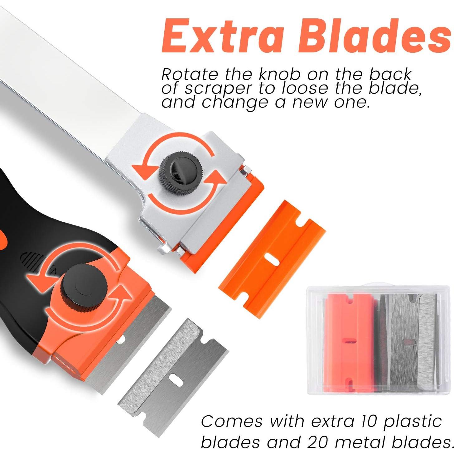 Raspador de Cuchilla DEKEones 2 PCS con 30 Cuchillas