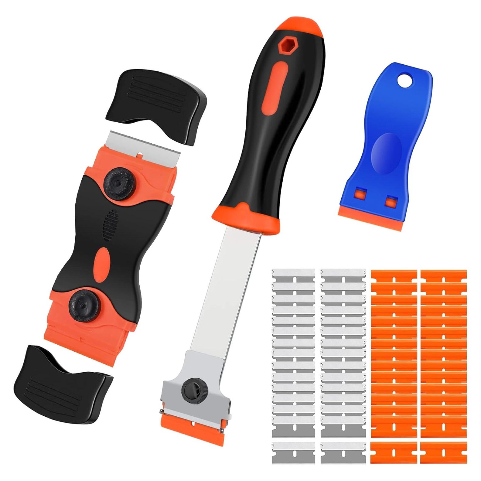 Raspador de limpieza MTNZXZ con 3 cuchillas y 50+30 unidades