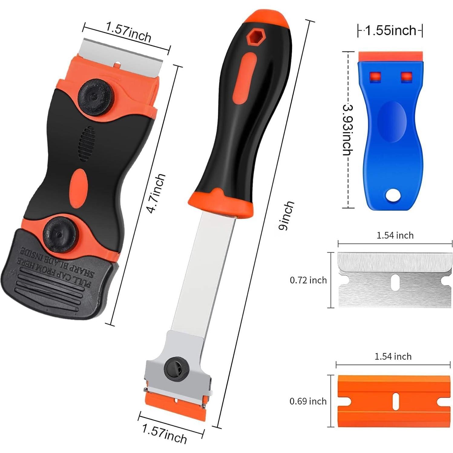 Raspador de limpieza MTNZXZ con 3 cuchillas y 50+30 unidades