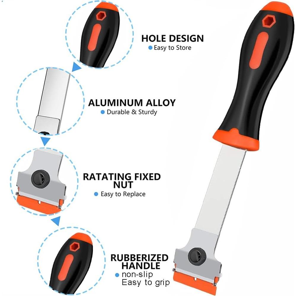 Raspador de limpieza MTNZXZ con 3 cuchillas y 50+30 unidades
