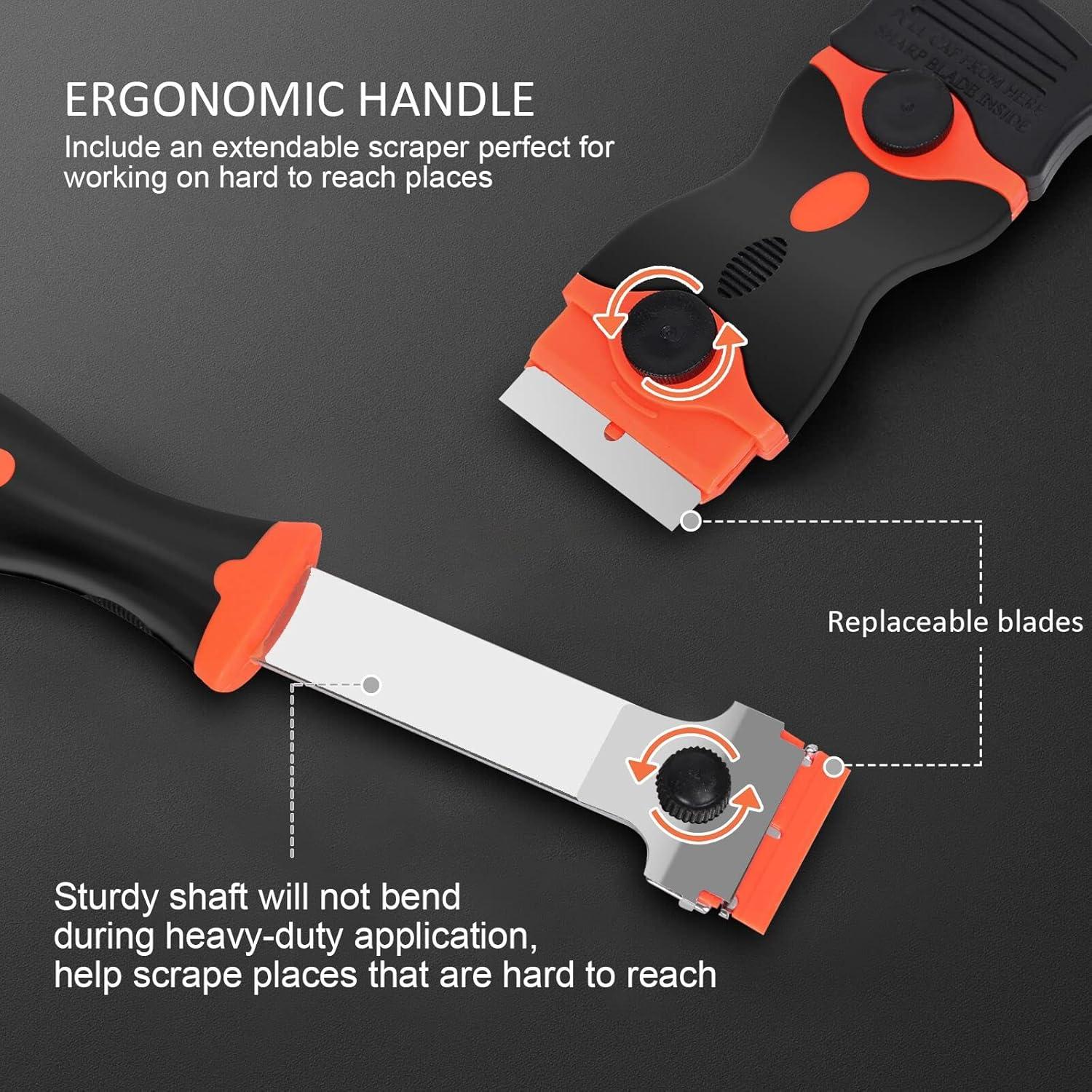 Raspador de limpieza MTNZXZ con 3 cuchillas y 50+30 unidades