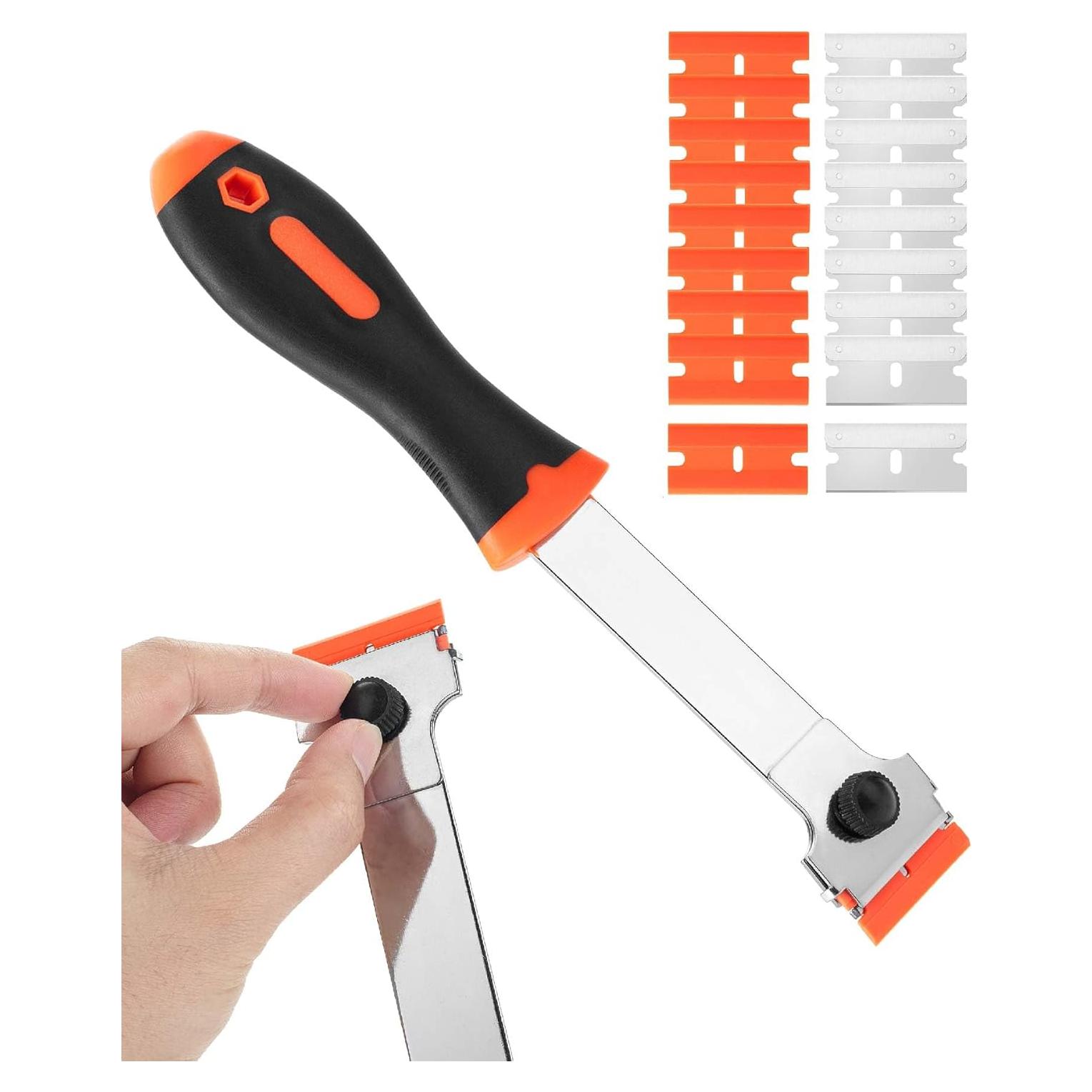 Raspador de Cuchilla Bates con Mango Largo y 20 Cuchillas