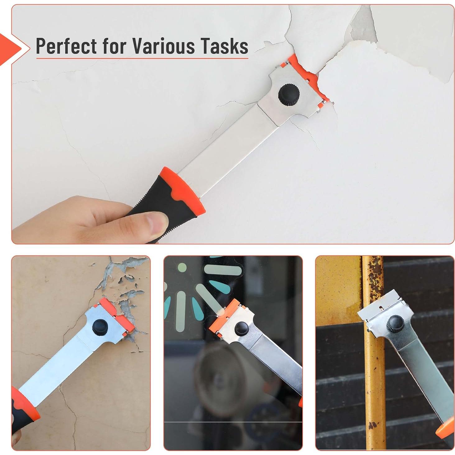 Raspador de Cuchilla Bates con Mango Largo y 20 Cuchillas