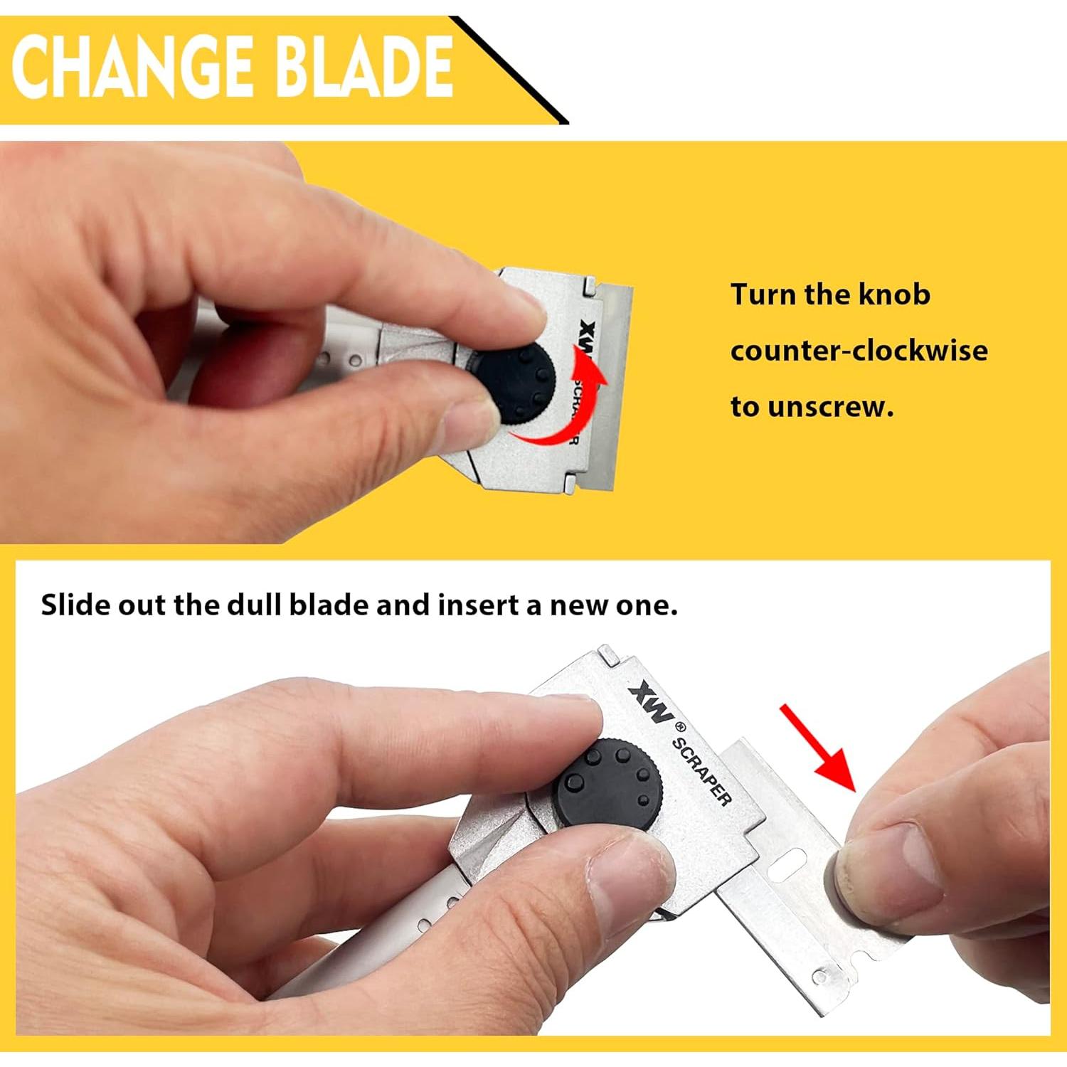 Juego de raspadores de pintura XW con 20 cuchillas SK5