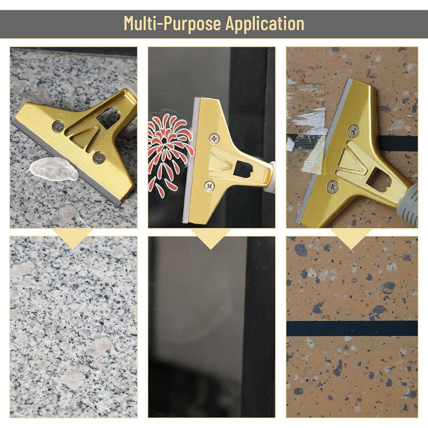 Raspador de Piso Bates 10 cm con 30 Cuchillas y Guantes