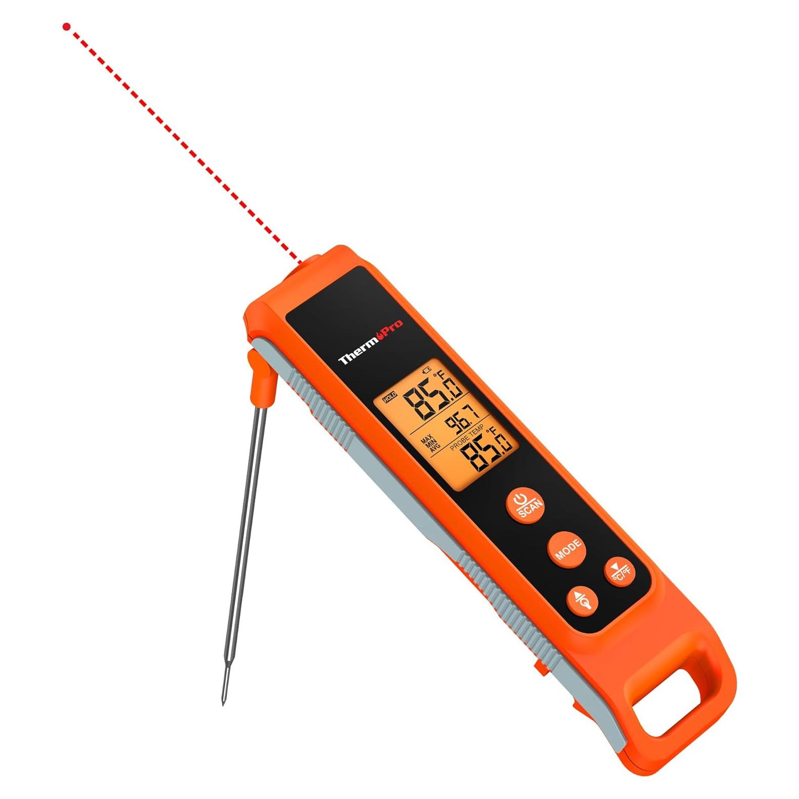 Termómetro ThermoPro TP420 2-en-1 Infrarrojo y Sonda