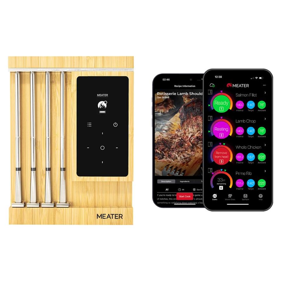 Termómetro de Carne MEATER Pro XL Inalámbrico 4 Sondas