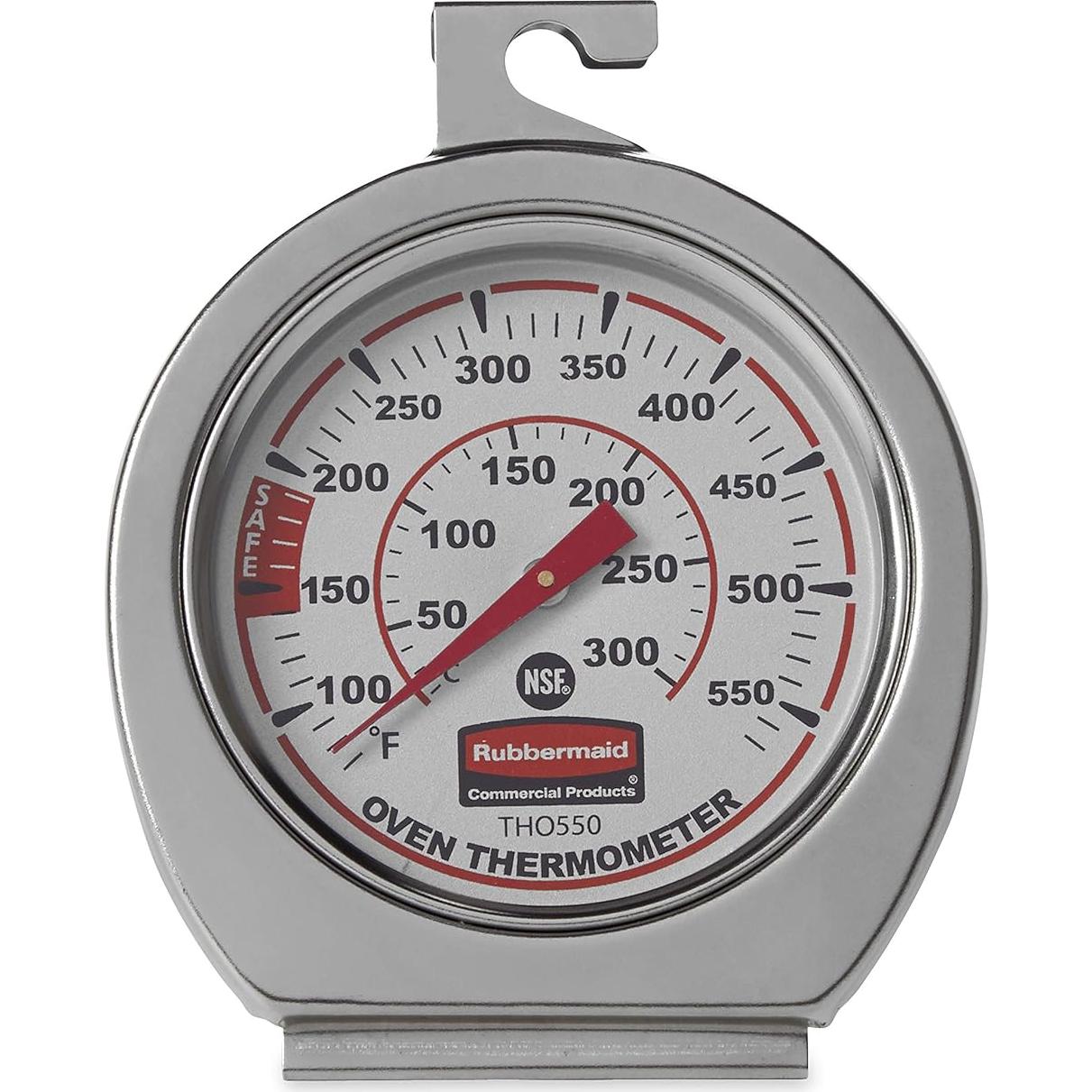 Termómetro de Acero Inoxidable Rubbermaid 60-300°C para Horno