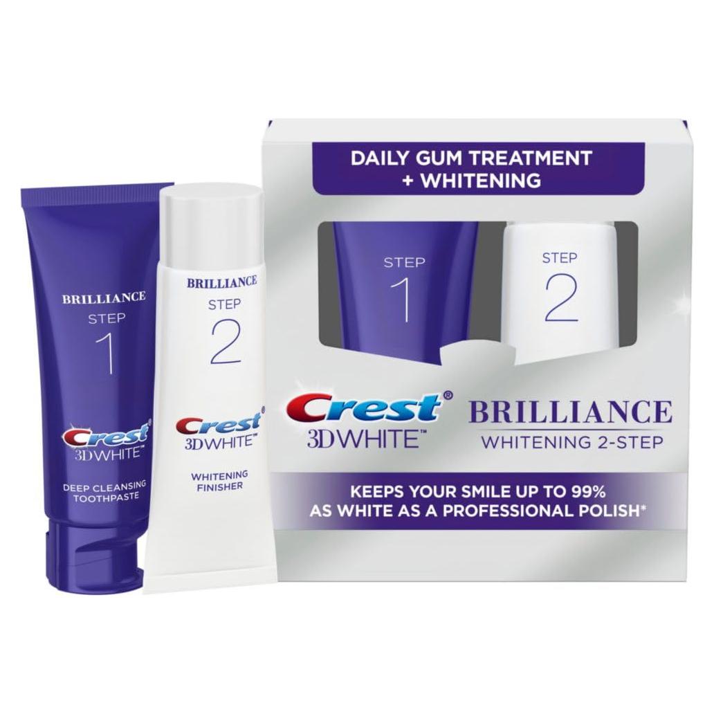 Kit Blanqueador Crest 3D White Brilliance 2 Pasos 226 g