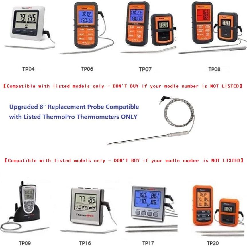 Sonda de Reemplazo para Termómetro de Carne Thermopro 20cm