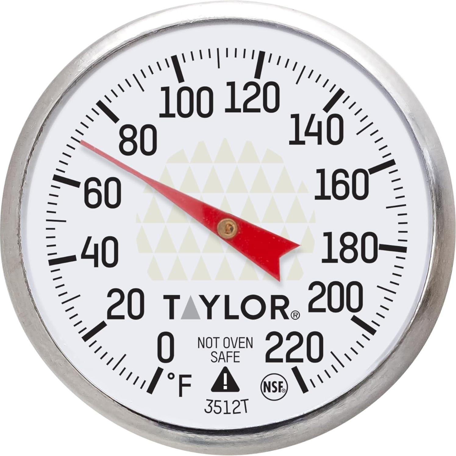Termómetro Analógico de Cocina Taylor 23 cm Lectura Rápida