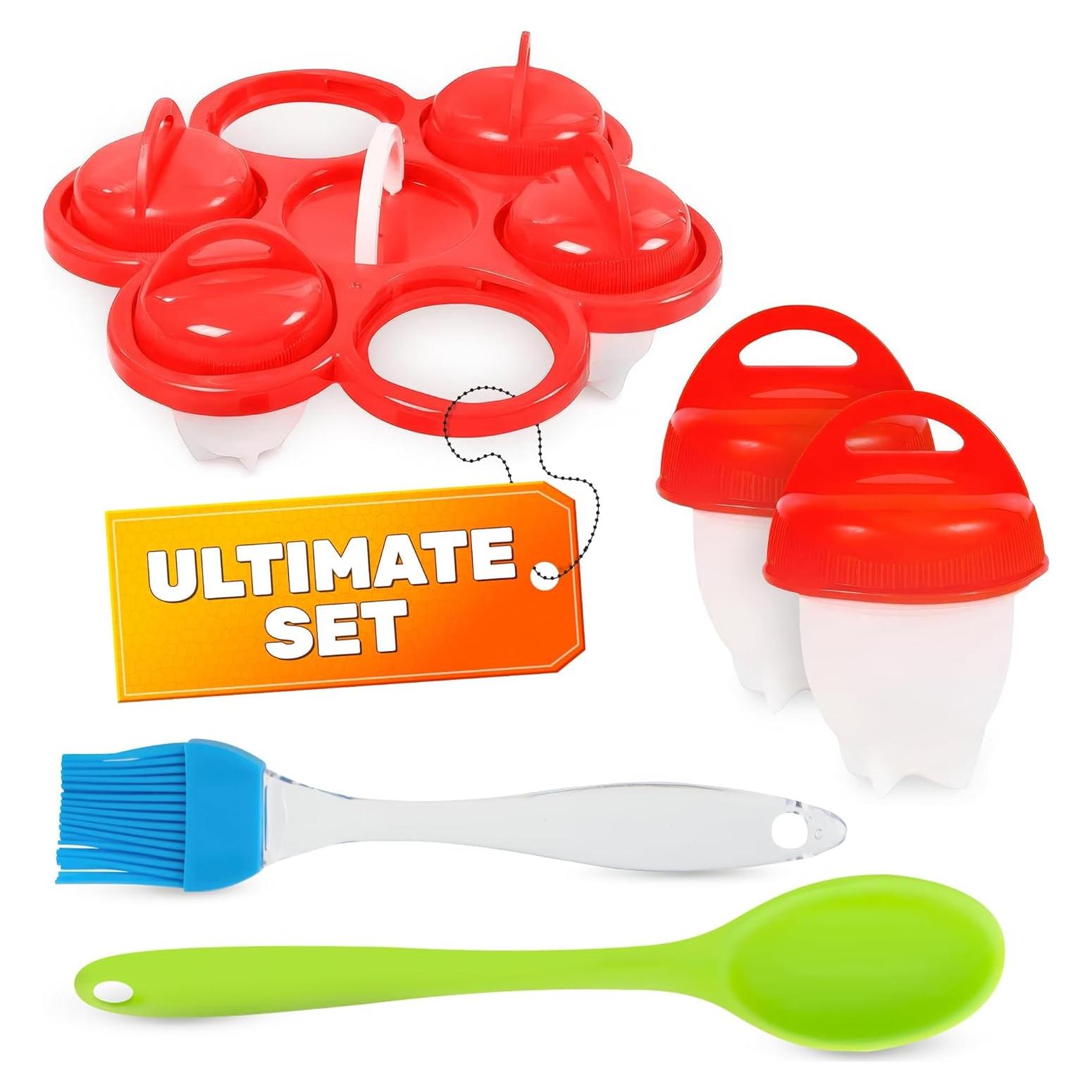 Set de 6 Cápsulas de Cocina para Huevos Duros - Silicona