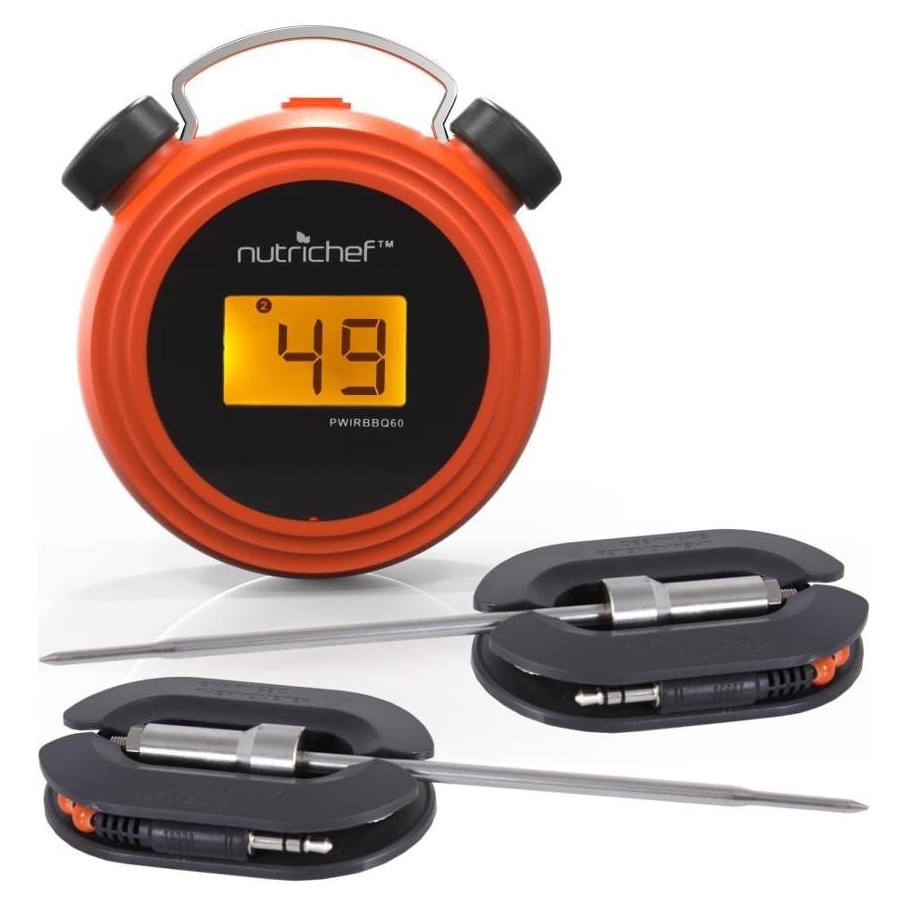 Termómetro de Barbacoa Bluetooth NutriChef PWIRBBQ60 - Duales Probes