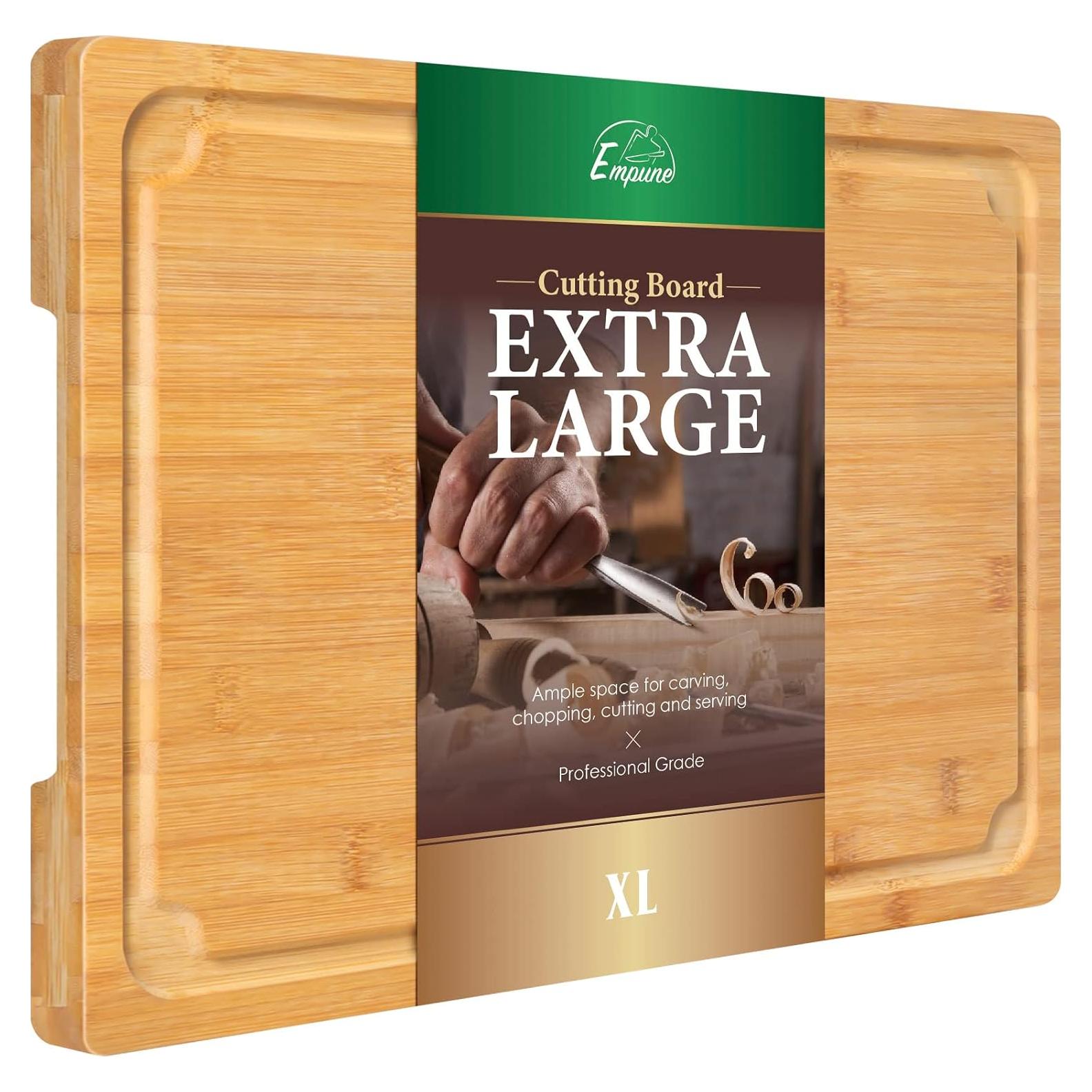 Tabla de Cortar Extra Grande Empune 44,7 cm Bambú con Canal