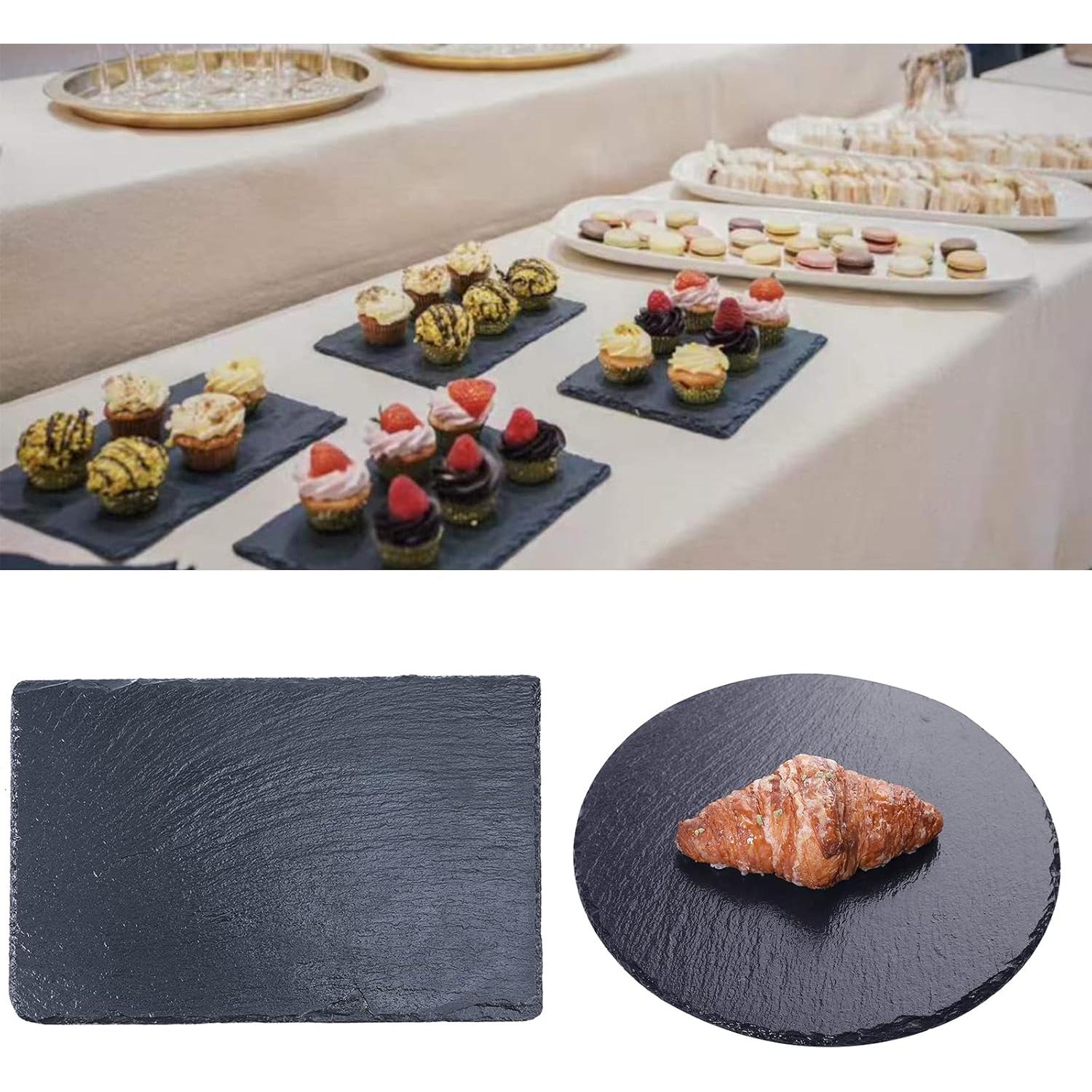 Tabla de Queso de Pizarra Natural Tcrogsciss 30x20 cm