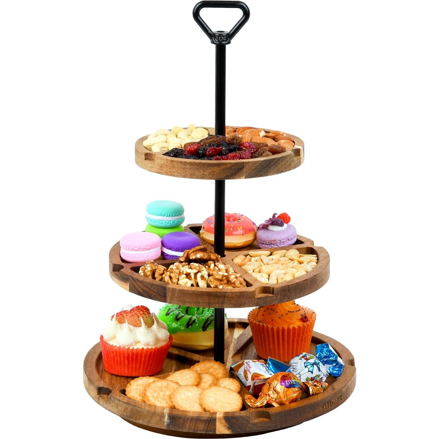 Tabla de Queso de Acacia Albarz 3 Niveles 25x36 cm