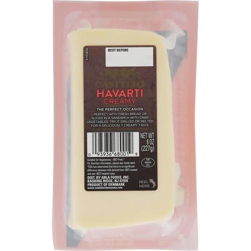 Queso Havarti Cremoso Castello 227g - Suave y Aromático