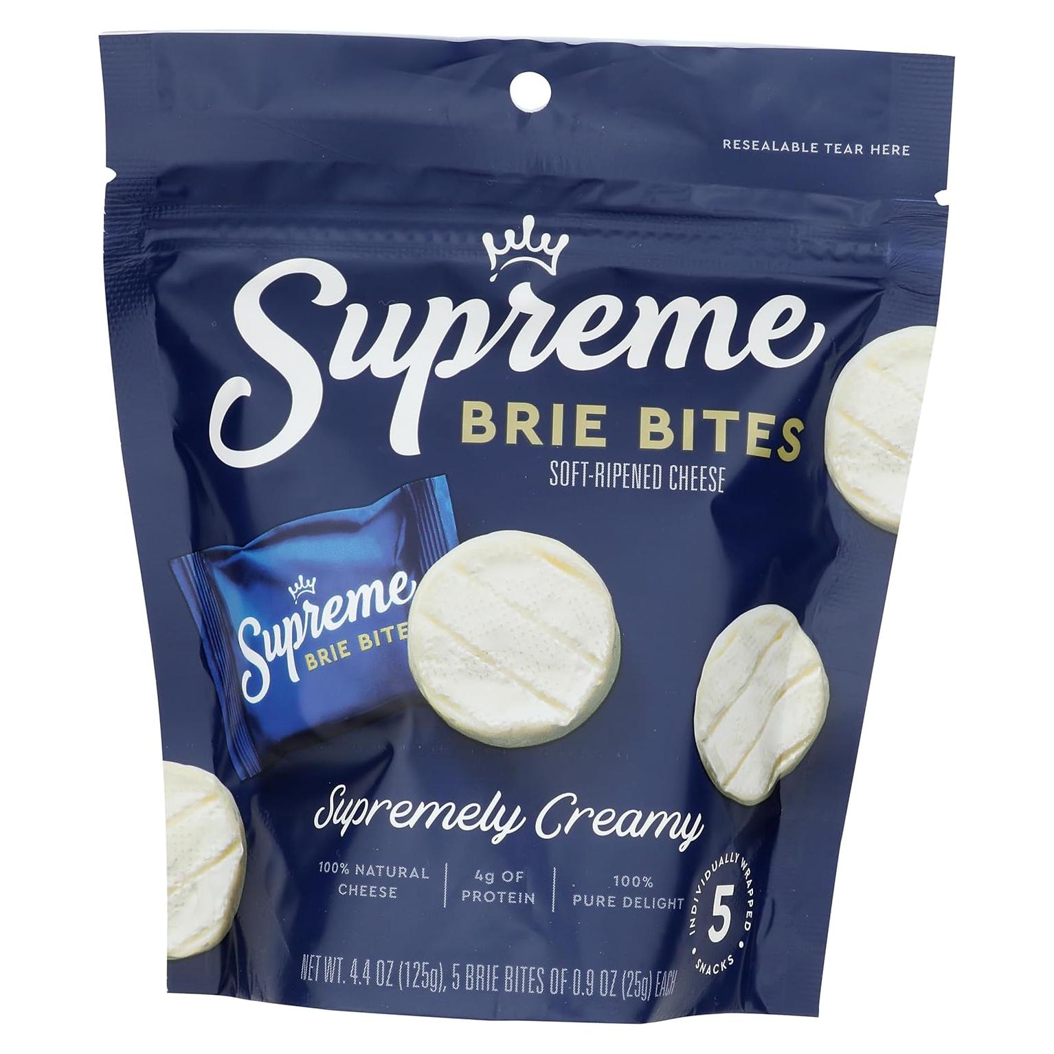 Bocados de Brie Supreme 124g - Queso Cremoso Gourmet